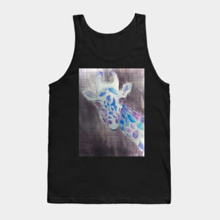 Blue Giraffe Tank Top